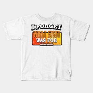 I forget what eight was for - Art Drawing Kids T-Shirt